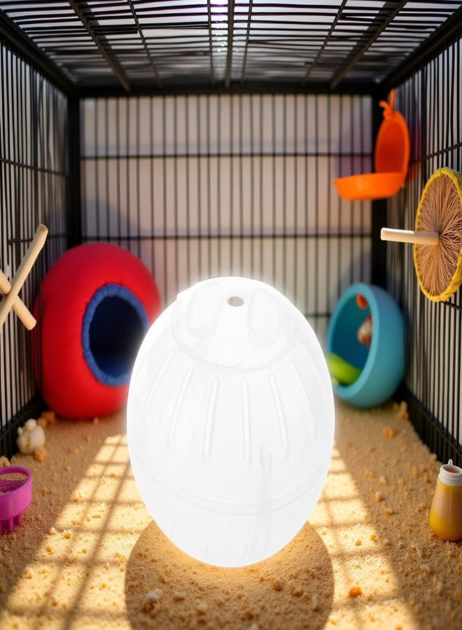 Seadiquiet 1Pc Silent Exercise Ball Plastic Spinner Hamster Running for Sugar Gliders Mice Gerbils Small Animal Exercise Wheels Multiple Colors Hamster Exercise Ball，Animal Health Supplie（White） - Image 5